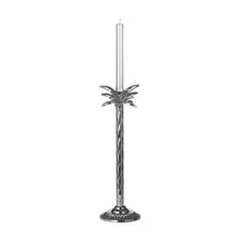 Load image into Gallery viewer, Large Silver Palm Tree Candle Holder