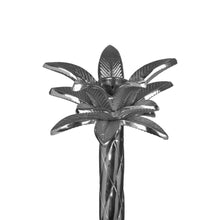 Load image into Gallery viewer, Large Silver Palm Tree Candle Holder