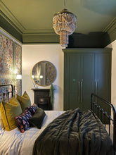 Load image into Gallery viewer, Raine and Humble Luxury Velvet Throw - Olive Green